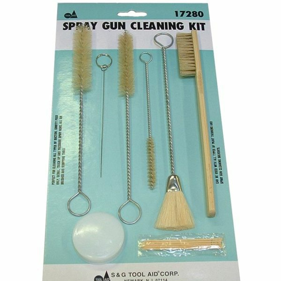 Paint Guns & Equipment * | Best Sale S & G Tool Aid Spray Gun Cleaning Kit 17280