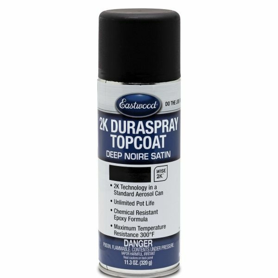 2K Aerospray And Duraspray Paints Primers Clears * | Deals Eastwood 2K Duraspray Topcoat Deep Noire Satin Paint