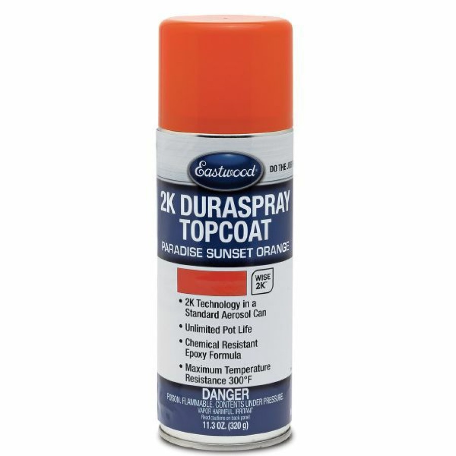 2K Aerospray And Duraspray Paints Primers Clears * | Wholesale Eastwood 2K Duraspray Topcoat Paradise Sunset Orange Paint