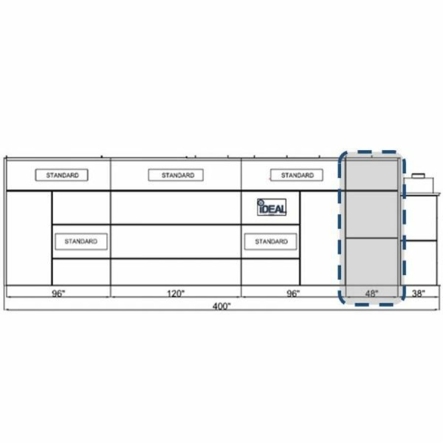 Paint Guns & Equipment * | New Tuxedo Distributors Side Down Draft And Semi Down Draft Paint Booth 48 Inch Extension Panel Kit Assembly