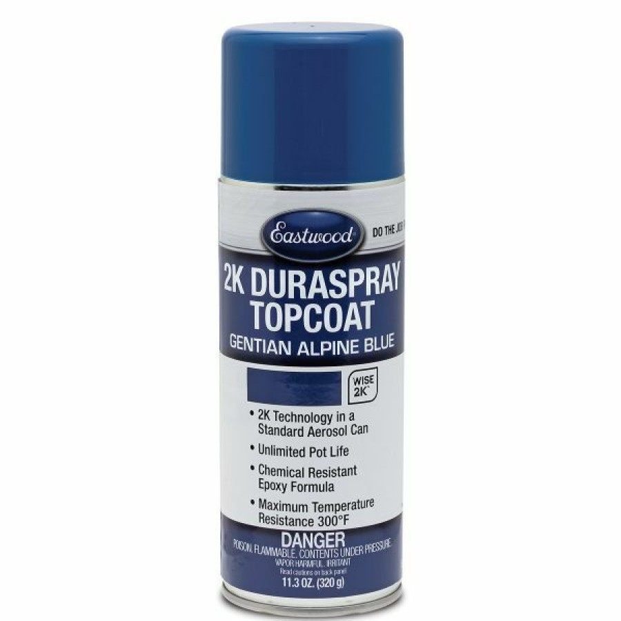 2K Aerospray And Duraspray Paints Primers Clears * | Buy Eastwood 2K Duraspray Topcoat Gentian Alpine Blue Paint