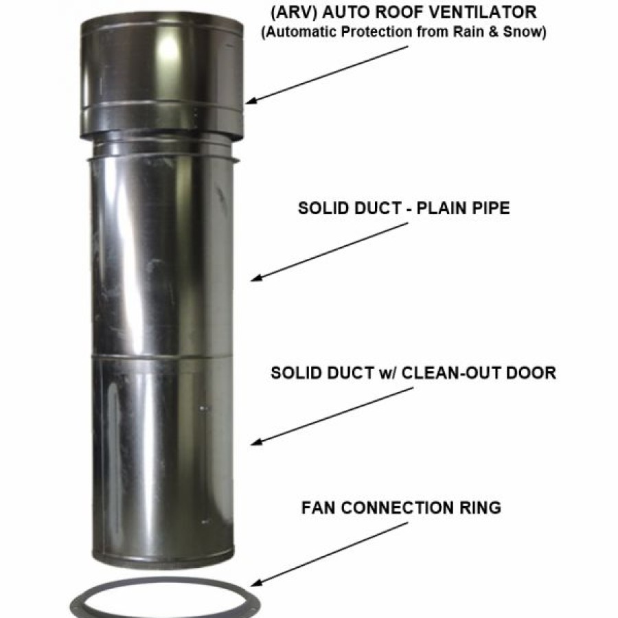 Paint Guns & Equipment * | Deals Tuxedo Distributors 31 Inch Dia. 8 Duct W/ Rain Head Psb-31Ductkit-8 Kit Asy