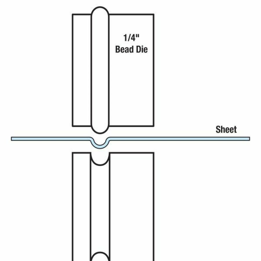 Bead Rollers * | New Eastwood Bead Roller 1/4 Inch Bead Dies