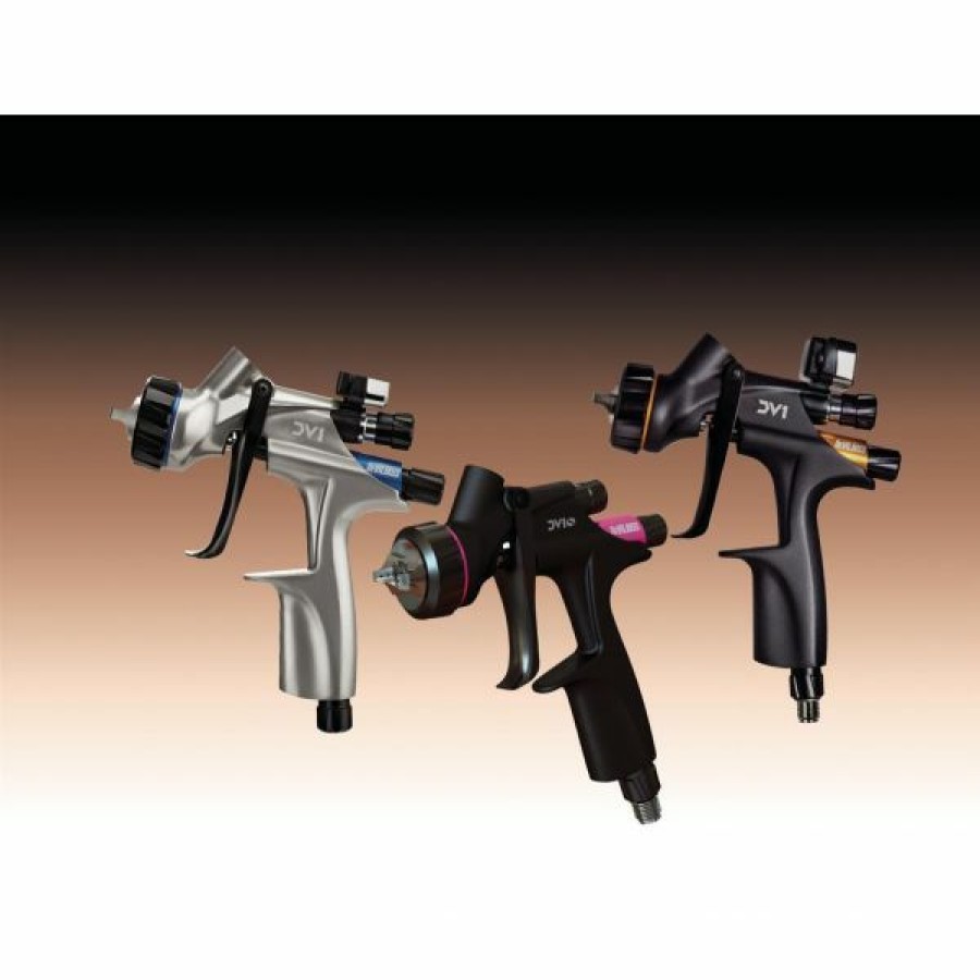 Paint Guns & Equipment * | Best Pirce Devilbiss Prime Base Clear 3-Gun Kit 704702