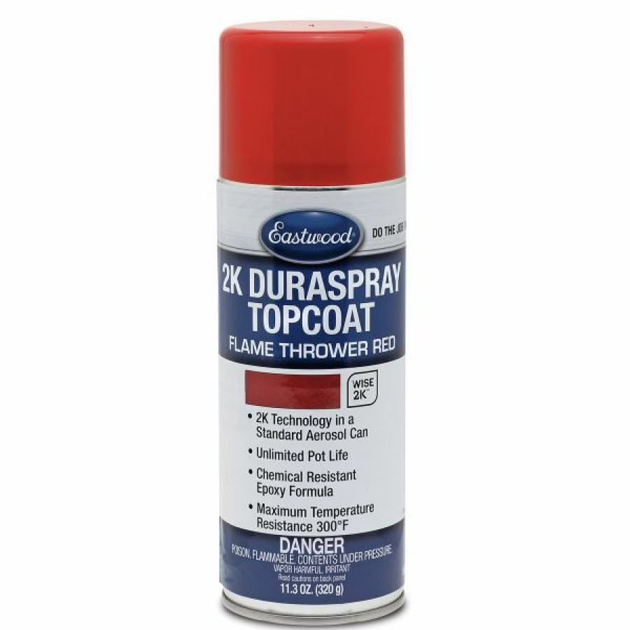 2K Aerospray And Duraspray Paints Primers Clears * | Best Pirce Eastwood 2K Duraspray Topcoat Flame Thrower Red Paint