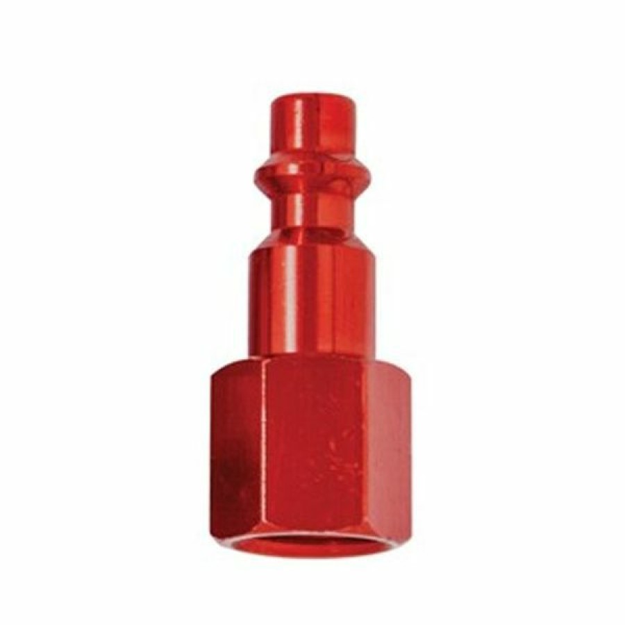 Paint Guns & Equipment * | Brand New Tru-Flate Tru-Match Plug Red 1/4 Inch Fnpt