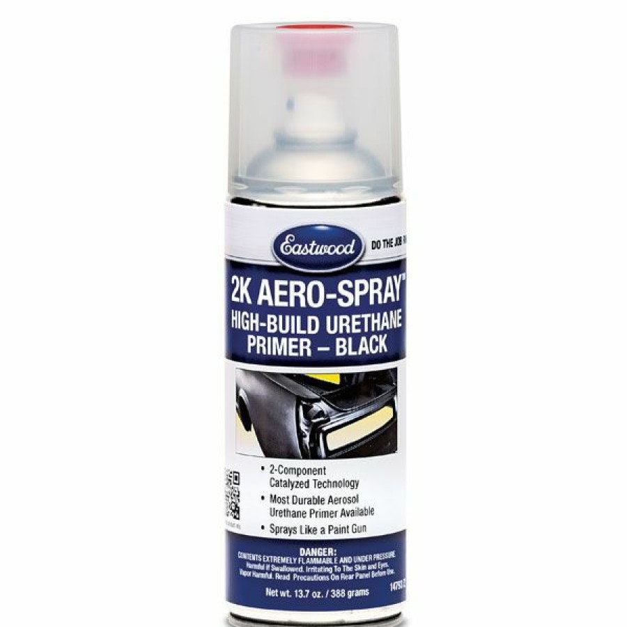 2K Aerospray And Duraspray Paints Primers Clears * | Budget 2K Aerospray High Build Urethane Primer Black