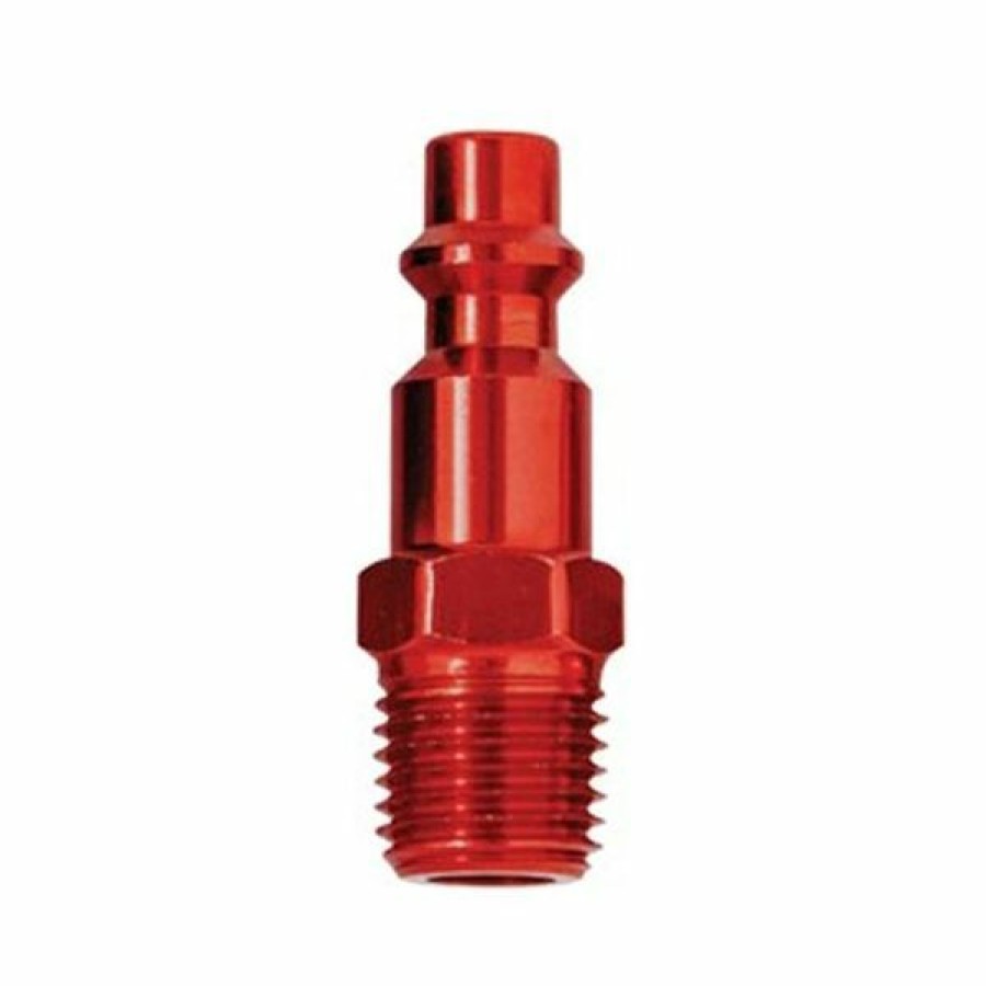 Paint Guns & Equipment * | Best Sale Tru-Flate Tru-Match Plug Red 1/4 Inch Mnpt