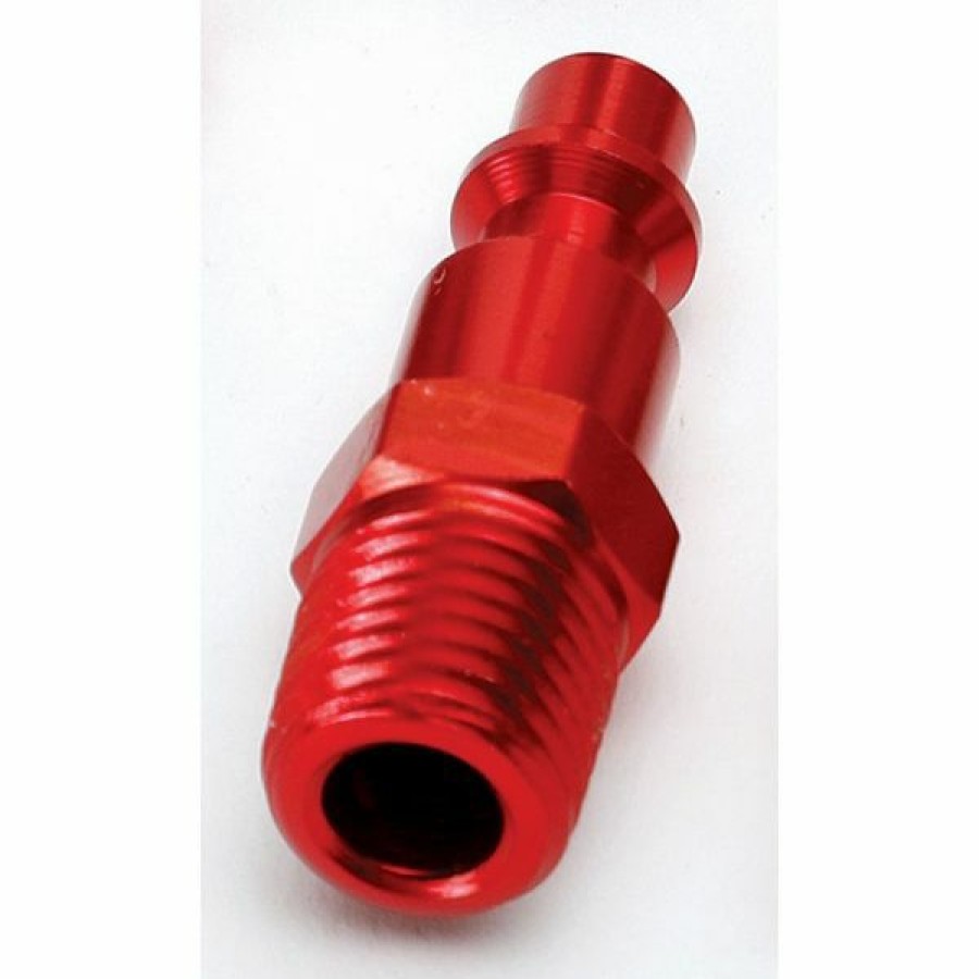 Paint Guns & Equipment * | Best Sale Tru-Flate Tru-Match Plug Red 1/4 Inch Mnpt