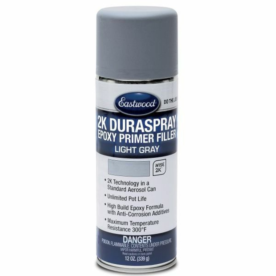 2K Aerospray And Duraspray Paints Primers Clears * | Coupon Eastwood 2K Duraspray Epoxy Primer Filler Light Grey