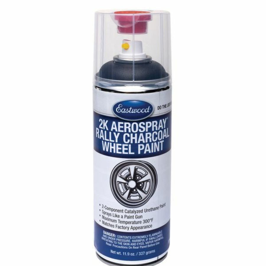 2K Aerospray And Duraspray Paints Primers Clears * | Wholesale Eastwood 2K Aerospray Charcoal Gray Rally Wheel Paint