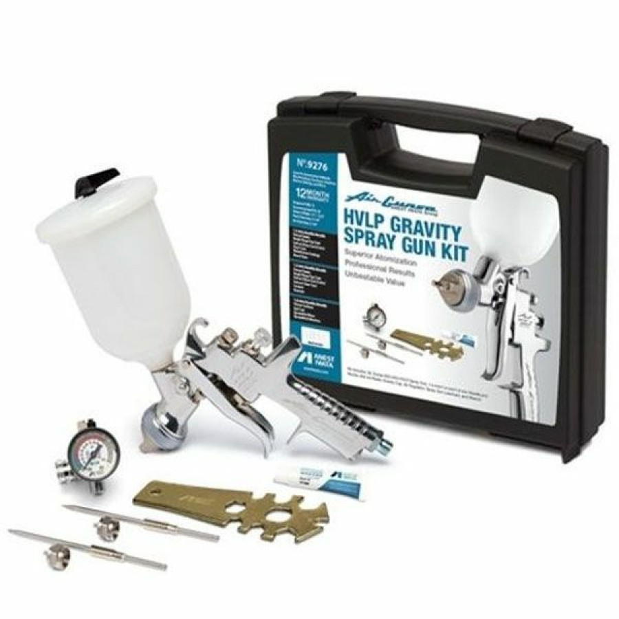 Paint Guns & Equipment * | Top 10 Iwata Air Gunsa Hvlp Gravity Spray Gun Kit 9276